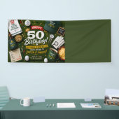 Golf 50. Geburtstag für Golfer Banner (Messe)