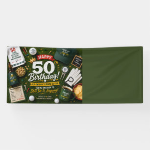 Golf 50. Geburtstag für Golfer Banner