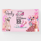 Golf 50. Geburtstag für Golfer Banner (Horizontal)