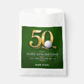 Golf 50. Geburtstag für Golfer Geschenktütchen (Vorderseite)