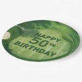 Golf 50. Geburtstag für Golfer Pappteller (Schrägansicht)