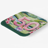 Golf 50. Geburtstag mit 50 Pappteller (Gewinkelt)