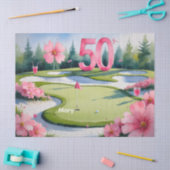 Golf 50. Geburtstag mit Golfer-Nummer Seidenpapier (Basteln)
