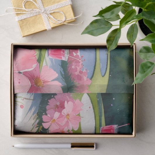 Golf 50. Geburtstag mit Golfer-Nummer Seidenpapier (Geschenk)