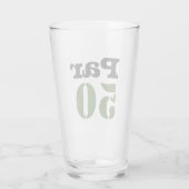 Golf 50. Geburtstag mit Nummer par 50 Glas (Rückseite)