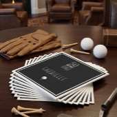 Golf 50. Geburtstag Papiertücher Schwarz Elegant Serviette
