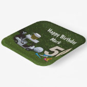 Golf 50. Geburtstag zum Golfer Pappteller (Gewinkelt)