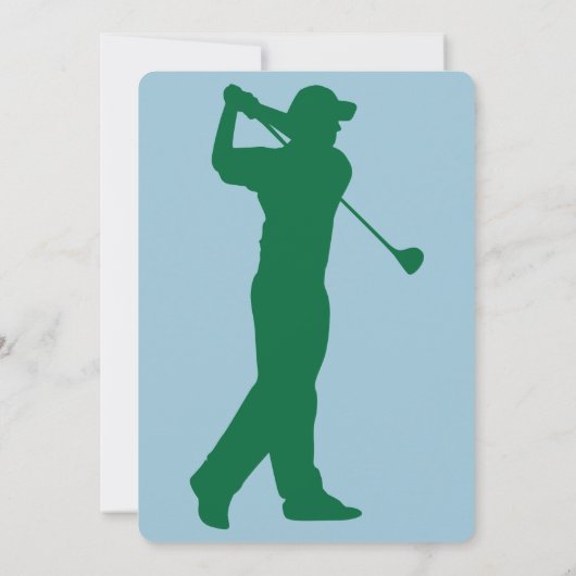 Golf 50. Geburtstagsfeier Einladung (Rückseite)