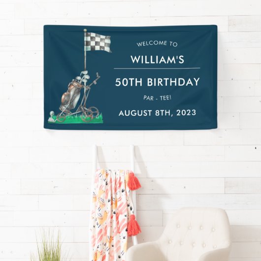 Golf 50. Geburtstagsparty Banner (Insitu)