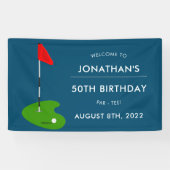 Golf 50. Geburtstagsparty Banner (Horizontal)