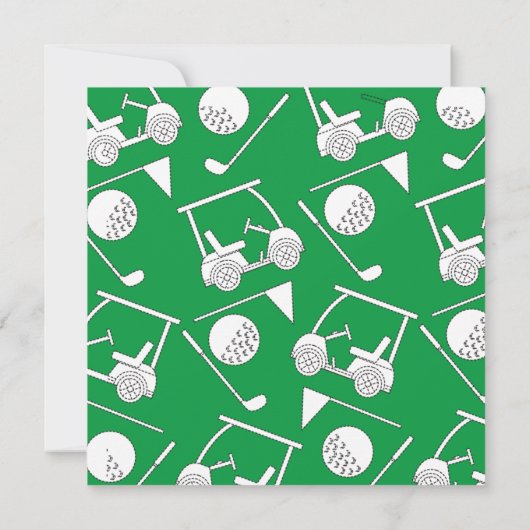 Golf 50. Geburtstagsparty Einladung (Rückseite)