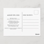 Golf 50. Geburtstagsparty Einladung Postkarte (Rückseite)