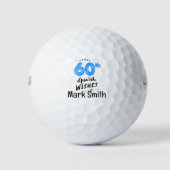 Golf 60. Geburtstag für Golfer Golfball (Vorderseite)