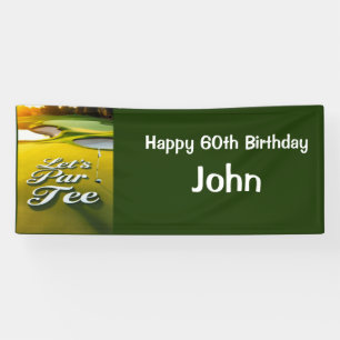 Golf 60. Geburtstag für Golfer Party Banner