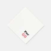 Golf 60. Geburtstag für Golfer Serviette (Ecke)