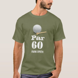 Golf 60. Geburtstag mit Ball on Green für Golfer T-Shirt