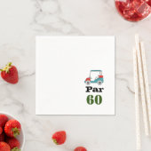 Golf 60. Geburtstag Par tee 60 Napkins Serviette (Beispiel)