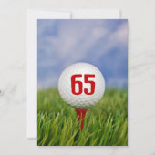 Golf 65. Geburtstagsparty Einladung (Vorderseite)