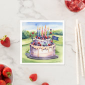 Golf 70. Geburtstag für Golfer Serviette (Beispiel)