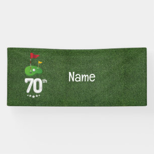 Golf 70. Geburtstag Geschenke für Golfer Banner