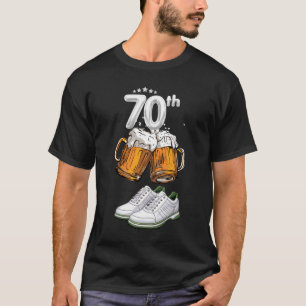 Golf 70. Geburtstag mit Bier für Golfer T-Shirt