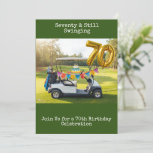 Golf 70. Geburtstag Par Tee Golfer Party Einladung