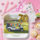 Golf 70. Geburtstag Par Tee Golfer Party Pappteller (Party)
