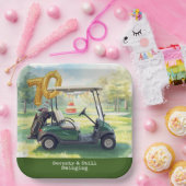 Golf 70. Geburtstag Par Tee Golfer Party Pappteller (Party)