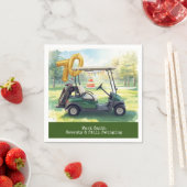 Golf 70. Geburtstag Par Tee Golfer Party Serviette (Beispiel)