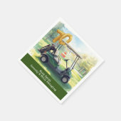 Golf 70. Geburtstag Par Tee Golfer Party Serviette (Ecke)
