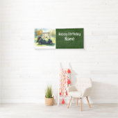 Golf 70. Geburtstagbanner mit Golfwagen, Banner (Insitu)
