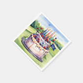 Golf 70th Birthday for golfer  Serviette (Ecke)