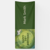 Golf  70th birthday on golf course  banner (Vertikal)