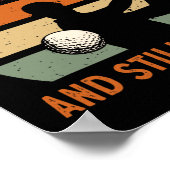 Golf 70th Birthday Party Seven-tee And Still On Pa Poster (Ecke)
