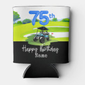 Golf 75. Geburtstag bis Golfer Dosenkühler (Vorderseite)