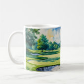 Golf 80. Geburtstag auf Golfplatz Kaffeetasse (Links)