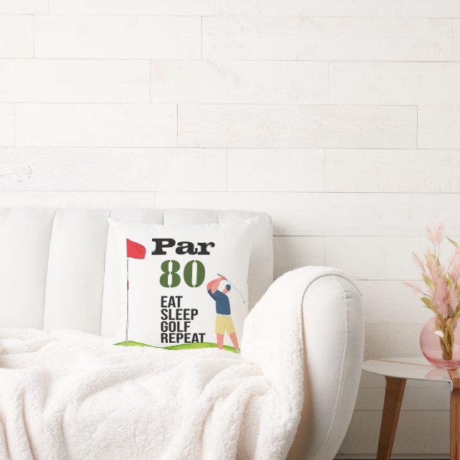 Golf 80. Geburtstag essen Schlaf Golf wiederholen Kissen (Liege)