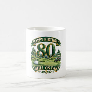 Golf 80. Geburtstag Kaffeetasse