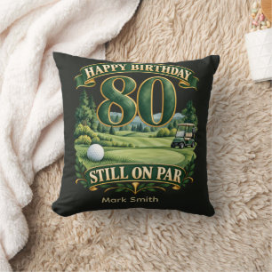 Golf 80. Geburtstag Personalisiert  Kissen