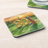 Golf 80th Birthday at Arizona Getränkeuntersetzer (Linke Seite)