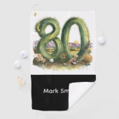 Golf 80th Birthday at Arizona Golfhandtuch (Insitu)