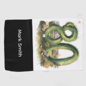 Golf 80th Birthday at Arizona Golfhandtuch (Horizontal)