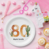 Golf 80th Birthday with golf ball  Arizona golfer Pappteller (Party)