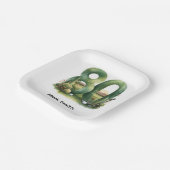 Golf 80th Birthday with golf ball  Arizona golfer Pappteller (Gewinkelt)