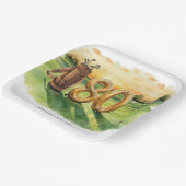 Golf 80th Birthday with golf ball  Arizona golfer Pappteller (Gewinkelt)