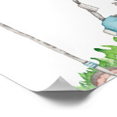 Golf A Little Putter Baby Shower Welcome Sign Poster (Ecke)