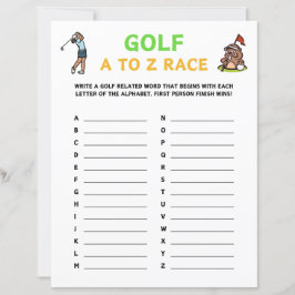 Golf A to Z Rennen
