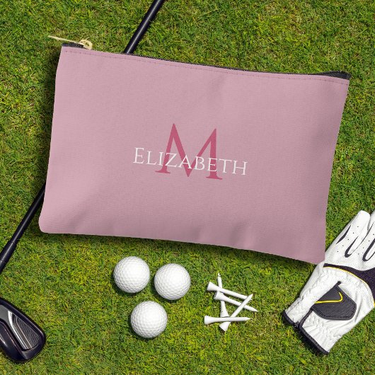 Golf Abschlag Golfer Rosa Monogramm Modisches Acce Zubehörtasche