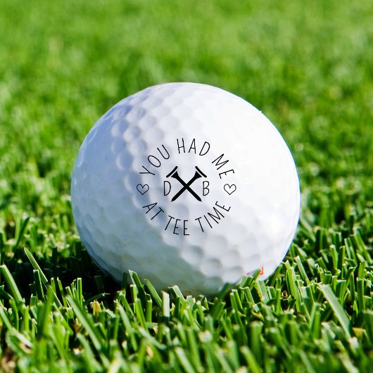 Golf Abschlagzeit Benutzerdefinierte Initialen Paa Golfball
