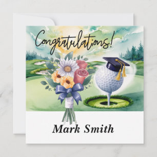 "Golf Abschluss Card - Herzlichen Glückwunsch Grad Karte